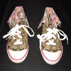 Coach Booties High-Top Converse Shoes. Beautiful … - image 1